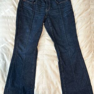 American Eagle Curvy Kick Boot Cut Women's Dark Blue Jeans